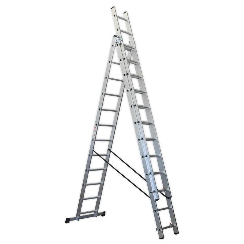 Aluminium Extension Combination Ladder 3x12 EN 131