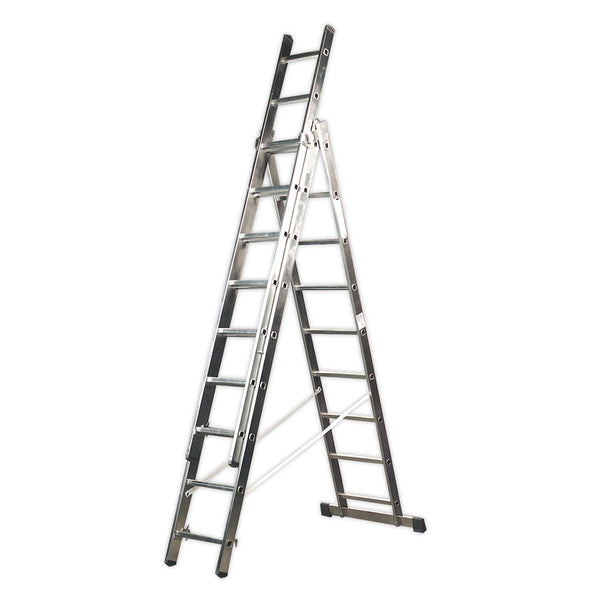 Aluminium Extension Combination Ladder 3x9 EN 131