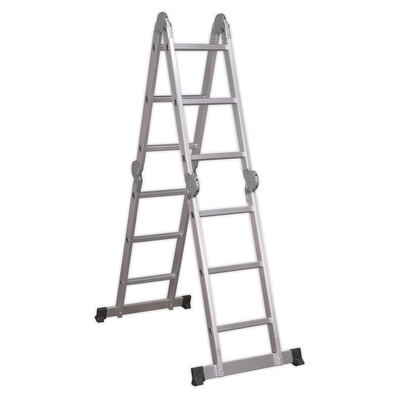 Aluminium Folding Platform Ladder 4-Way EN 131