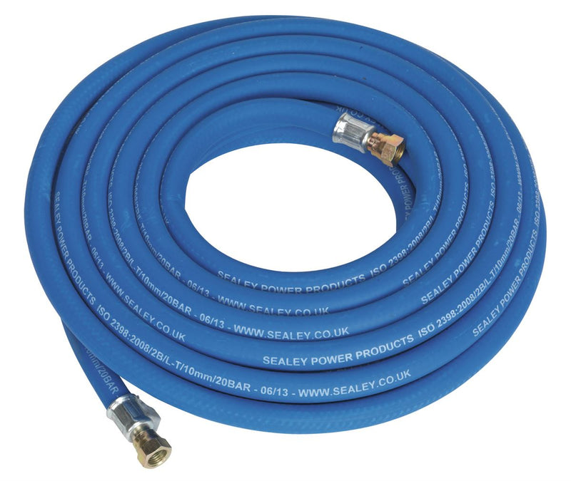 Air Hose 10m x �10mm with 1/4"BSP Unions Extra-Heavy-Duty