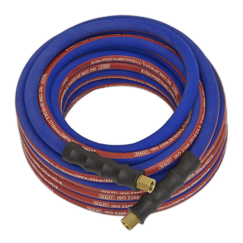 Air Hose 10m x �8mm with 1/4"BSP Unions Extra-Heavy-Duty