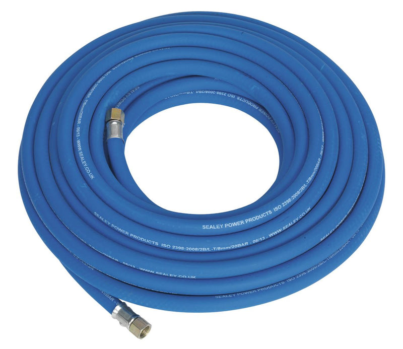 Air Hose 15m x �8mm with 1/4"BSP Unions Extra-Heavy-Duty