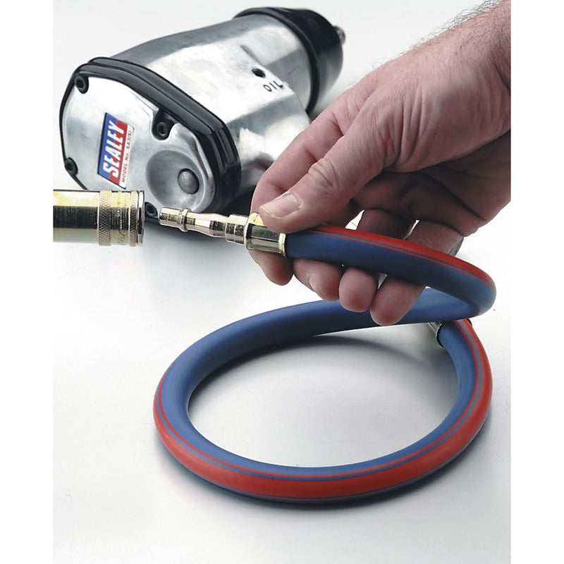 Air Leader Hose 600mm x �8mm with Tailpiece & 1/4"BSP Union