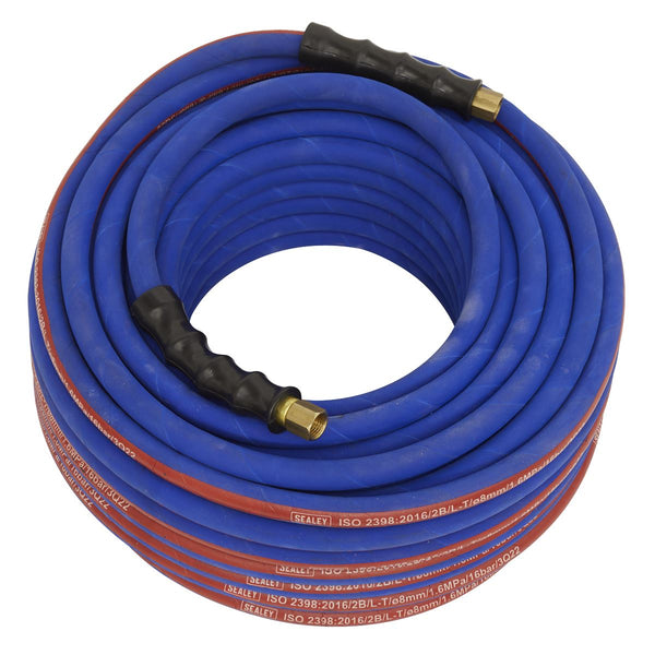 Air Hose 30m x �8mm with 1/4"BSP Unions Extra Heavy-Duty