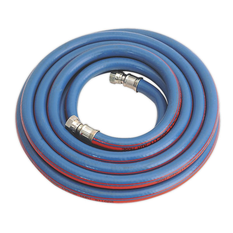 Air Hose 5m x �10mm with 1/4"BSP Unions Extra-Heavy-Duty