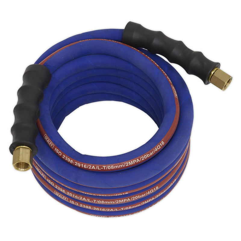 Air Hose 5m x �8mm with 1/4"BSP Unions Extra-Heavy-Duty