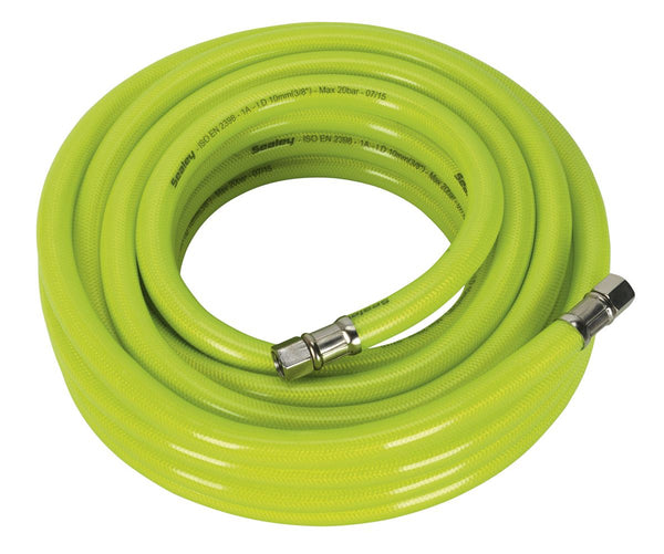 Air Hose High-Visibility 10m x �10mm with 1/4"BSP Unions