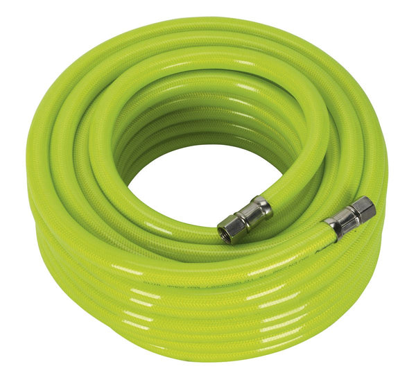 Air Hose High-Visibility 15m x �10mm with 1/4"BSP Unions