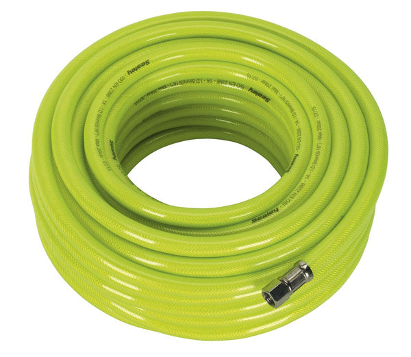 Air Hose High-Visibility 20m x �8mm with 1/4"BSP Unions