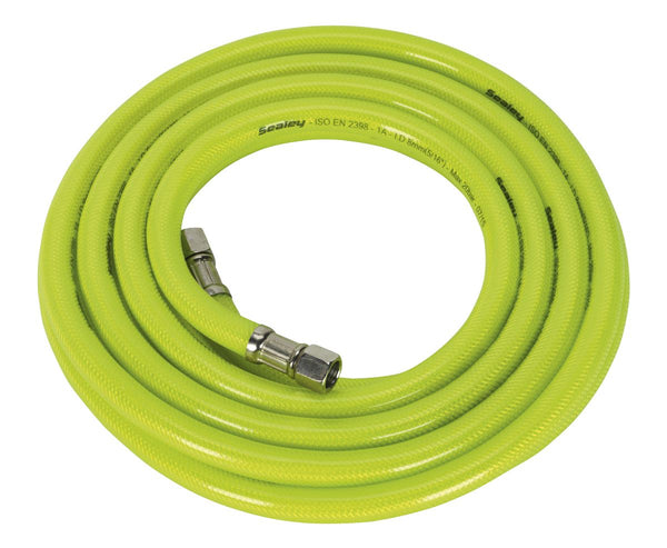 Air Hose High-Visibility 5m x �8mm with 1/4"BSP Unions