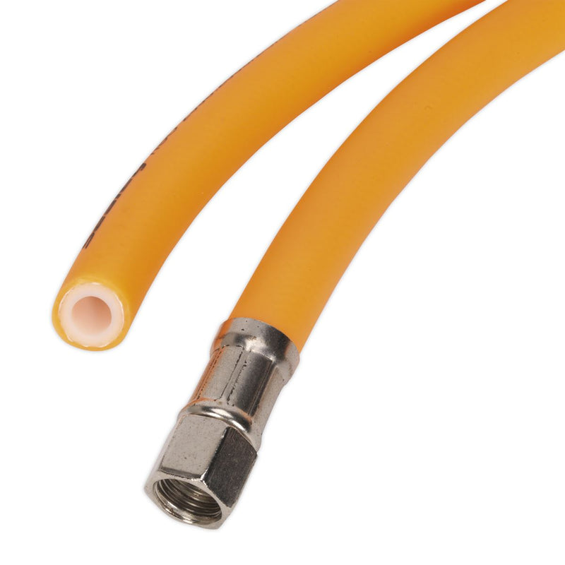 Air Hose 10m x �10mm Hybrid High-Visibility with 1/4"BSP Unions