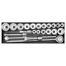 Sealey Premier Socket Set 3/4"Sq Drive 12-point 22pc AK259/CRV