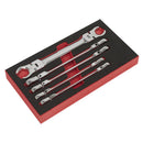 Sealey Premier Flexi-Head Flare Nut Spanner Set 5pc AK2652
