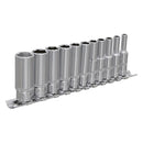 Sealey Premier Imperial Deep Socket Set 1/4"Sq Drive 11pc AK2671