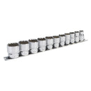 Sealey Premier Imperial Socket Set 3/8"Sq Drive 12-point 11pc AK2672