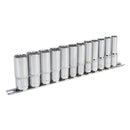 Sealey Premier Deep Socket Set 3/8"Sq Drive 12-point 12pc AK2683
