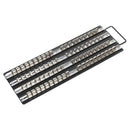 Sealey Premier Socket Rail Tray 1/4", 3/8" & 1/2"Sq Drive - Black AK271B