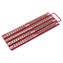 Sealey Socket Holder Rail Tray Premier 1/4", 3/8" & 1/2" Drive Red AK271