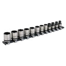 Sealey Premier Black Lock-On&trade; Socket Set 3/8"Sq Drive 12pc AK2741B