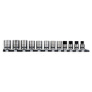 Sealey Premier Black Lock-On&trade; Socket Set 3/8"Sq Drive 12pc AK2741B