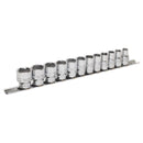 Sealey Premier Lock-On&trade; Socket Set 3/8"Sq Drive 12pc AK2741
