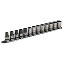Sealey Premier Black Lock-On&trade; Socket Set 1/2"Sq Drive 13pc AK2742B