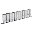 Sealey Premier Deep Lock-On&trade; Socket Set 1/2"Sq Drive 13pc AK2745