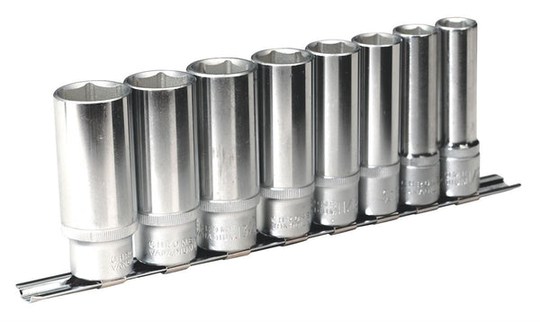 Sealey Socket Set 8pc 1/2"Sq Drive 6pt Deep WallDrive&reg; Imperial AK2861