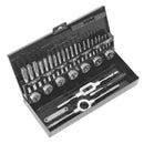 Sealey Metric Tap & Die Set Split Dies 32pc - HSS 4341 AK3015HSS