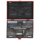 Sealey Metric Tap & Die Set Split Dies 37pc AK3037