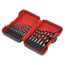 Sealey Drill Bit Set Brad Point Wood 15pc In Case AK3715W