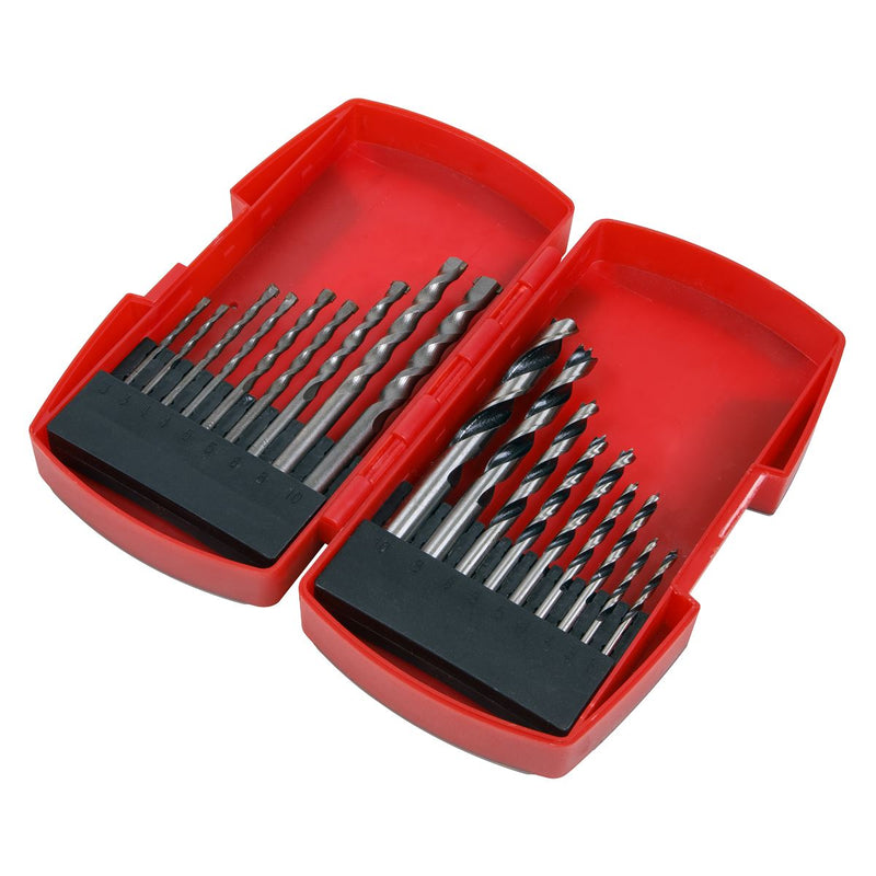 Wood/Masonry Drill Bit Set 18pc