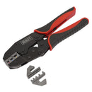 Sealey Ratchet Crimping Tool Interchangeable Jaws AK3857