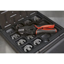 Sealey Ratchet Crimping Tool with Jaws and Storage Case AK3858COMBO