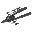 Sealey Rivet Gun Riveter Short Arm Threaded Nut Rivet Insert Kit M3-M8 AK3984