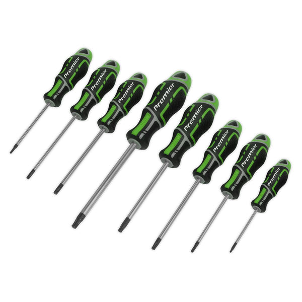 Screwdriver Set 8pc Security TRX-Star* GripMAX&reg; - Hi-Vis Green