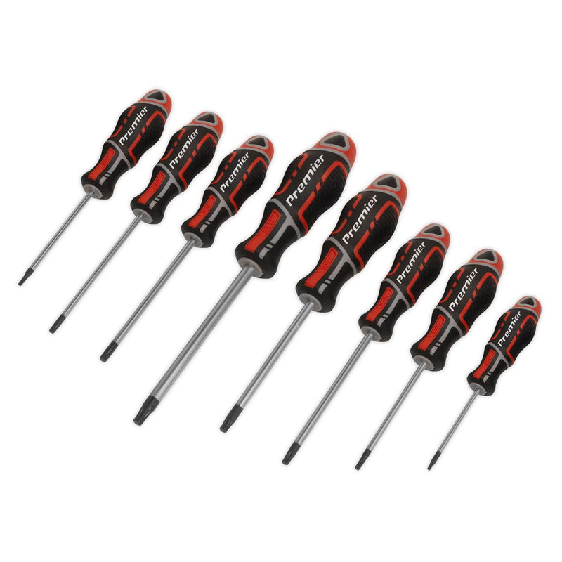 Screwdriver Set 8pc Security TRX-Star* GripMAX&reg; - Red