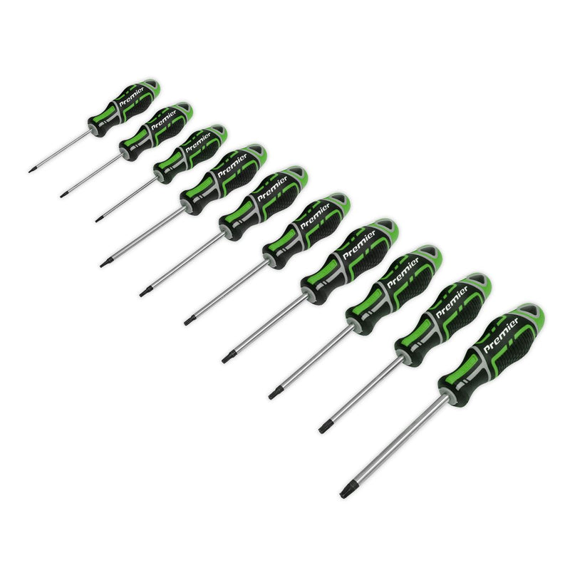 Screwdriver Set 10pc TRX-Star* GripMAX&reg; - Hi-Vis Green