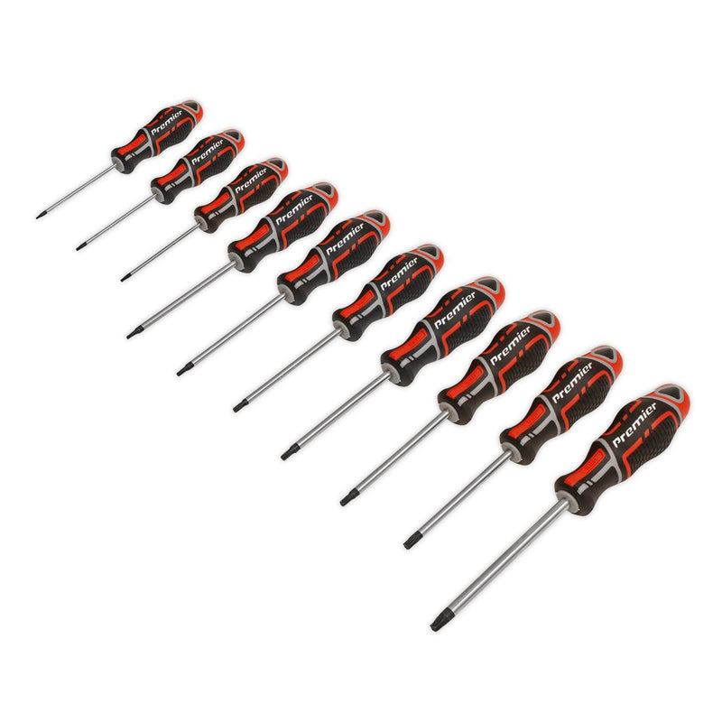 Screwdriver Set 10pc TRX-Star* GripMAX&reg; - Red