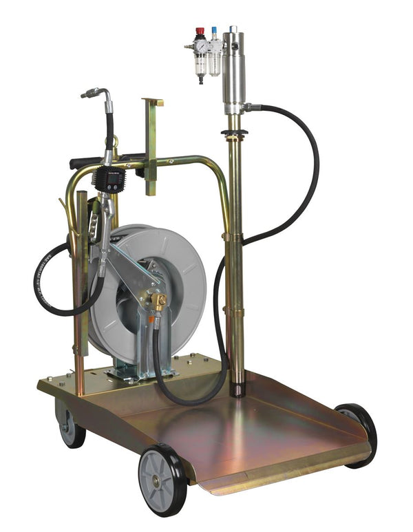 Oil Dispensing System Air Operated with 10m Retractable Hose Reel