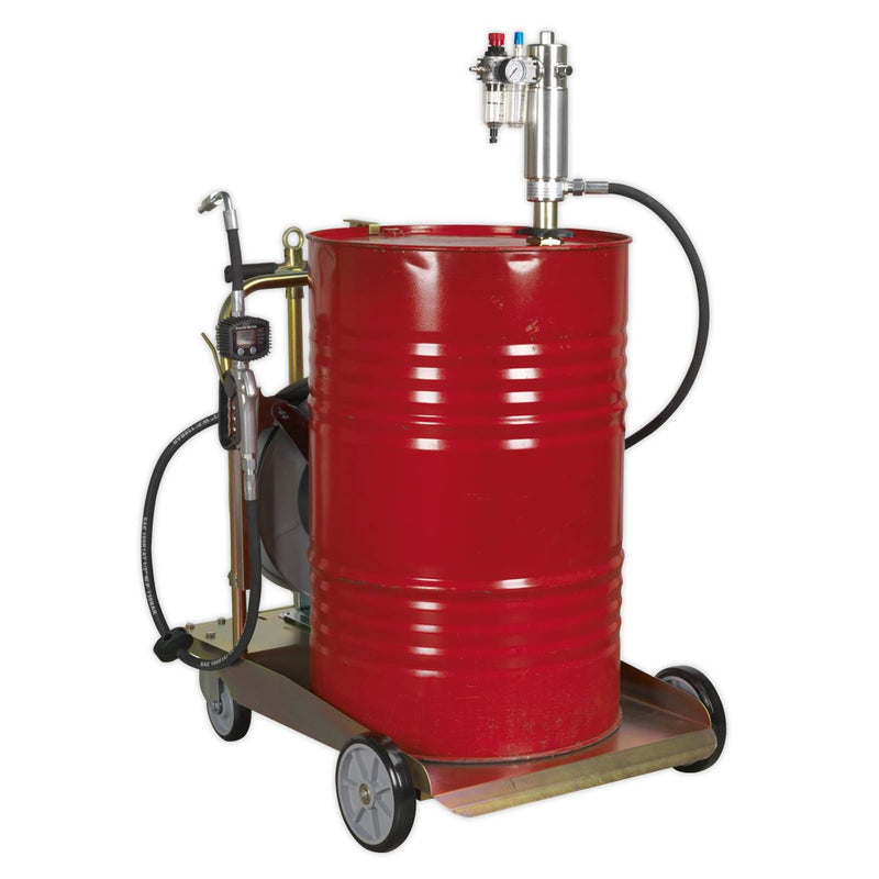 Oil Dispensing System Air Operated with 10m Retractable Hose Reel