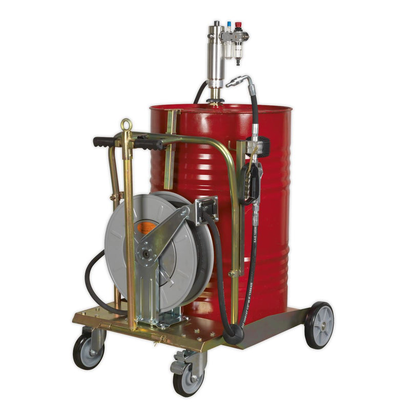 Oil Dispensing System Air Operated with 10m Retractable Hose Reel