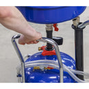 Sealey Air Discharge Mobile Oil Drainer with Probes 35L AK456DX