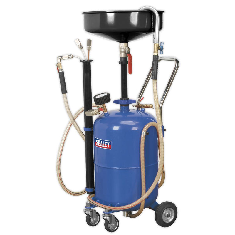 Mobile Oil Drainer with Probes 35L Air Discharge