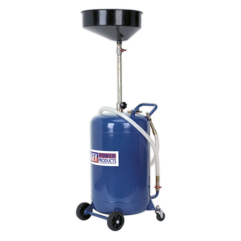 Mobile Oil Drainer 110L Air Discharge