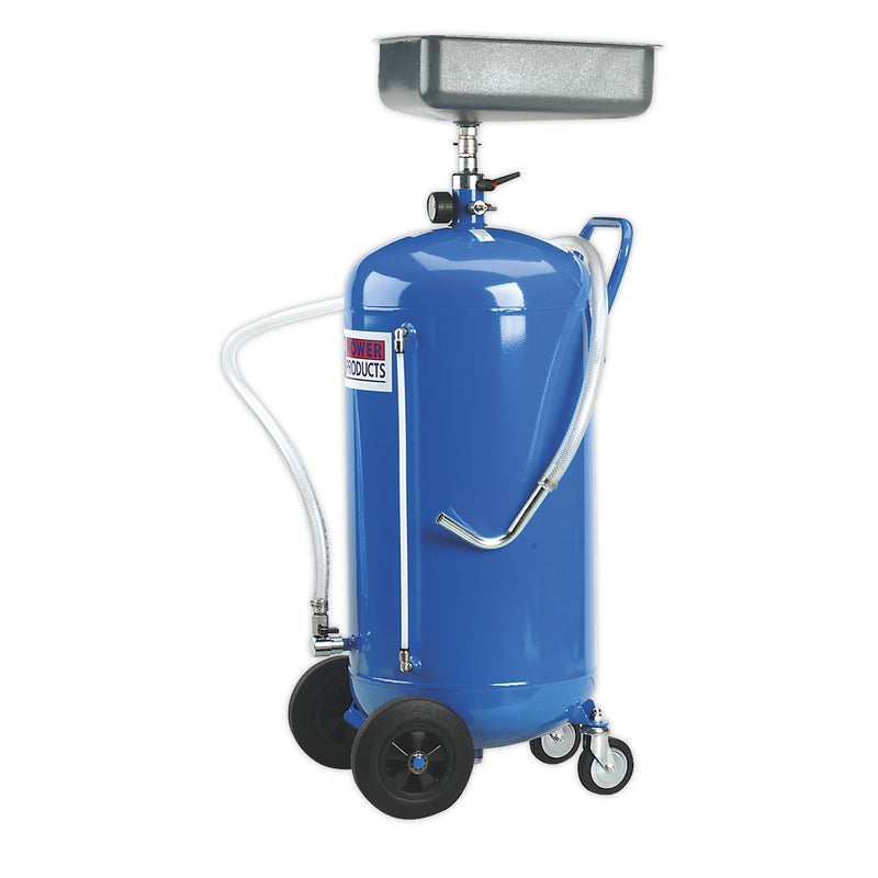 Mobile Oil Drainer 110L Air Discharge