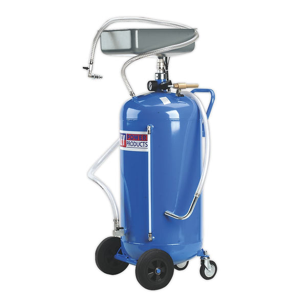 Mobile Oil Drainer with Probes 90L Air Discharge