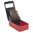 Sealey HSS Cobalt Fully Ground Drill Bit Set 25pc AK4702