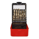 Sealey HSS Cobalt Fully Ground Drill Bit Set 25pc AK4702