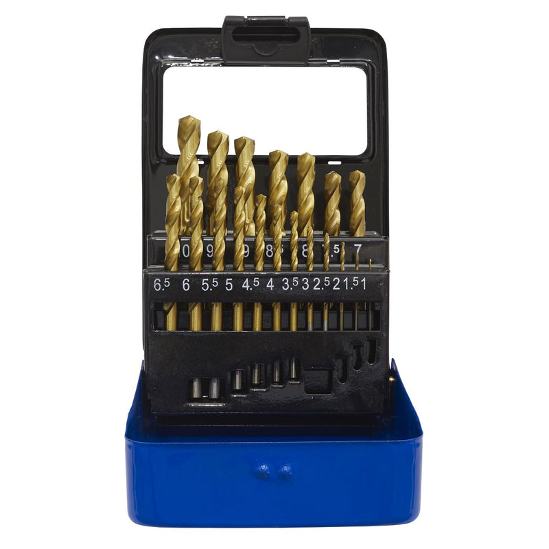 HSS Fully Ground Drill Bit Set 19pc DIN 338 Metric